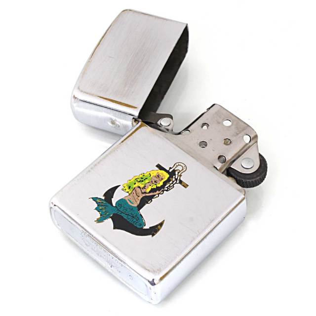 絶版/ヴィンテージ Zippo ジッポー 中古 1990年製造人魚 マーメイド