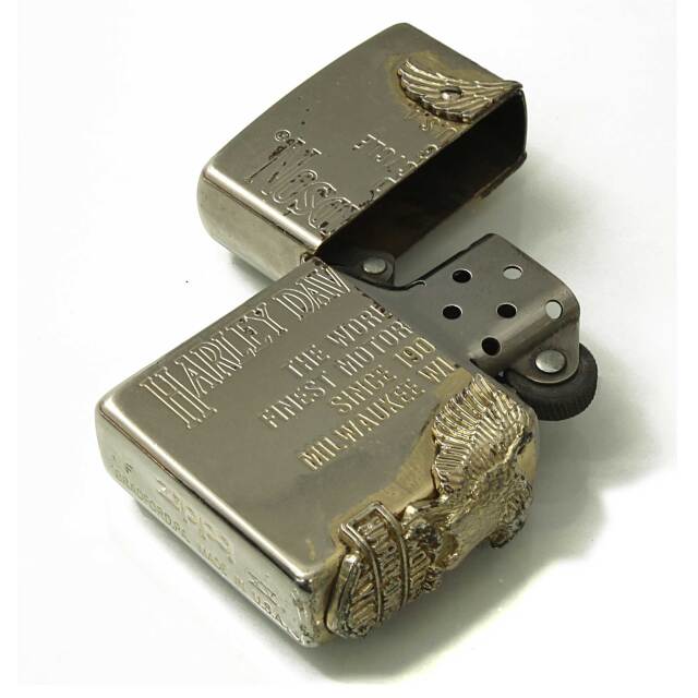 絶版/ヴィンテージ Zippo ジッポー 中古 1999年製造ハーレー
