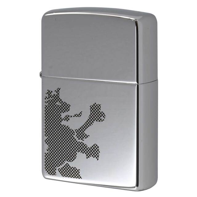 絶版/ヴィンテージ Zippo ジッポー 中古 2005年製造 ZIPPO R.Newbold 試作品 アールニューボールド #250 ライオン ブラック  [S]ほぼ新品同様