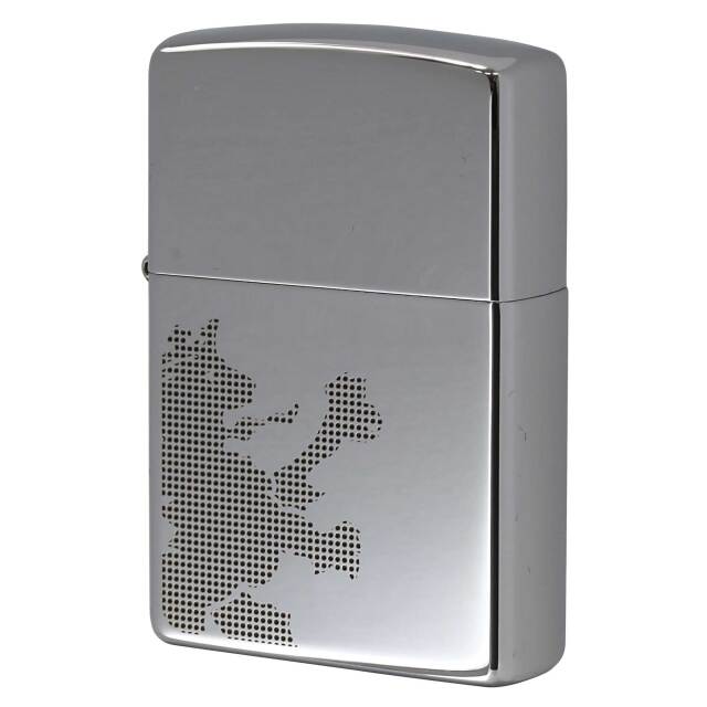 絶版/ヴィンテージ Zippo ジッポー 中古 2005年製造 ZIPPO R.Newbold 試作品 アールニューボールド #250 ライオン グレー  [S]ほぼ新品同様
