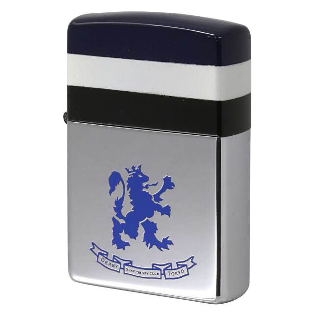 絶版/ヴィンテージ Zippo ジッポー 中古 2000年製造 ZIPPO R.Newbold 試作品 アールニューボールド ストライプ ライオンロゴ  [S]ほぼ新品同様