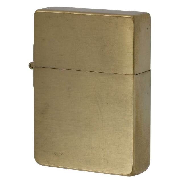 絶版/ヴィンテージ Zippo ジッポー 中古 2016年製造 1935レプリカ ソリッドブラス サテーナ  [B]使用感ありやや傷汚れあり