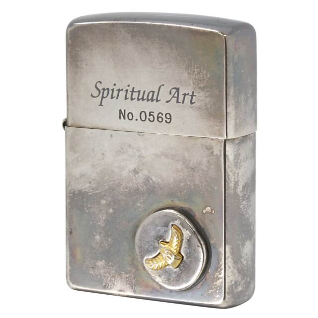絶版/ヴィンテージ Zippo ジッポー 中古 2000年製造 限定 スピリチュアル アート Spiritual Art No.0569 鳥メタル  [C]使用感あり傷汚れあり