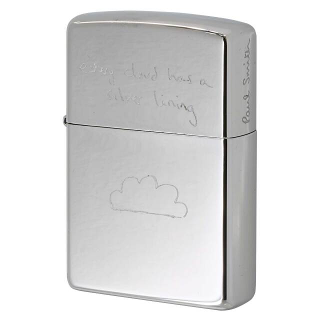 絶版/ヴィンテージ Zippo ジッポー 中古 2009年製造 ZIPPO Paul Smith ポール・スミス 雲 Every cloud has a silver lining  [S]ほぼ新品同様