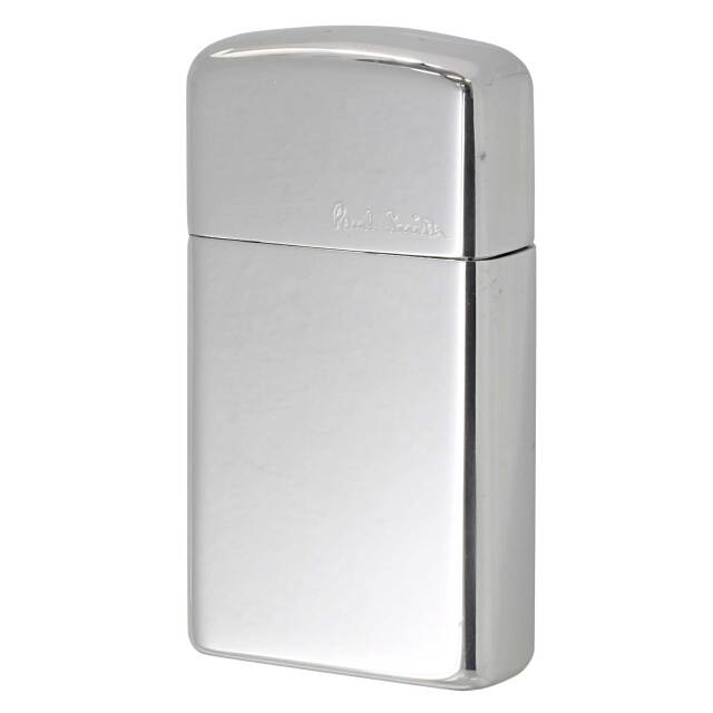 絶版/ヴィンテージ Zippo ジッポー 中古 2000年製造 ZIPPO Paul Smith ポール・スミス スリム アルミケース SLIM Aluminum case シルバー鏡面  [B]使用感ありやや傷汚れあり