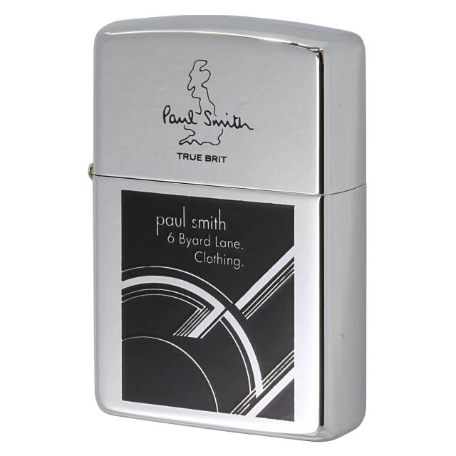 絶版/ヴィンテージ Zippo ジッポー 中古 1998年製造 ZIPPO Paul Smith ポール・スミス TRUE BRIT 6 Byara lone. Clothira.  [S]ほぼ新品同様