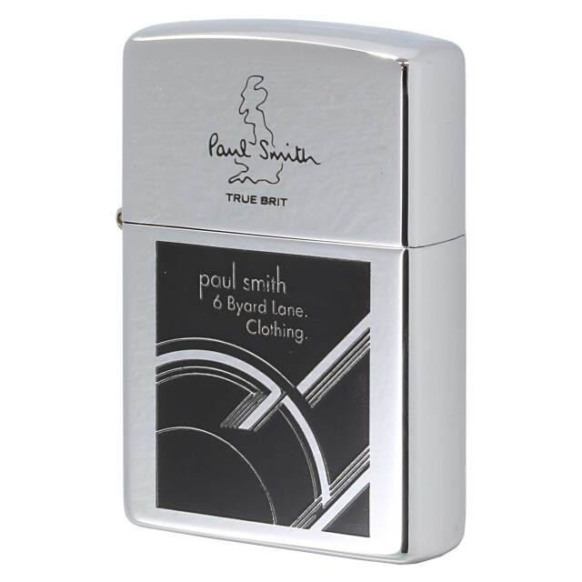 絶版/ヴィンテージ Zippo ジッポー 中古 1998年製造 ZIPPO Paul Smith ポール・スミス TRUE BRIT 6 Byara lone. Clothira.  [S]ほぼ新品同様