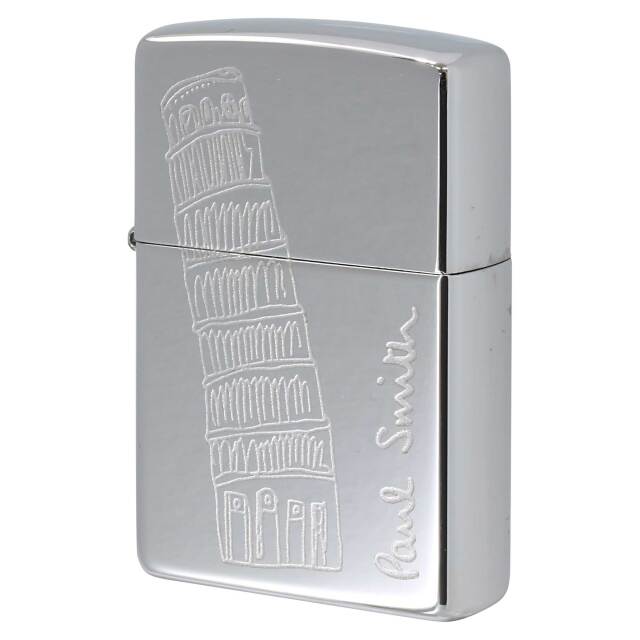 絶版/ヴィンテージ Zippo ジッポー 中古 1999年製造 ZIPPO Paul Smith ポール・スミス ピサの斜塔  [S]ほぼ新品同様