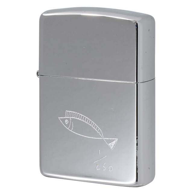 絶版/ヴィンテージ Zippo ジッポー 中古 1993年製造 ZIPPO Paul Smith ポール・スミス 魚 Fish シリアル番号 1/250  [S]ほぼ新品同様