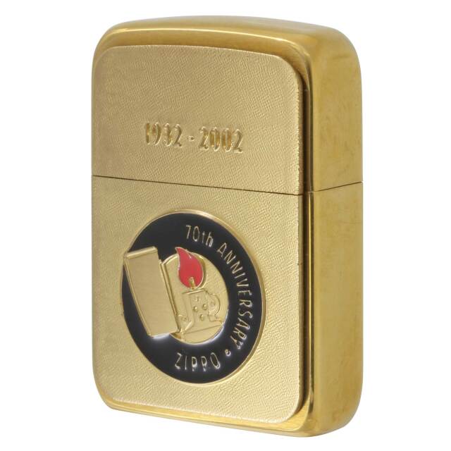 絶版/ヴィンテージ Zippo ジッポー 中古 2002年製造 70周年記念 1932-2002 Friends For A Lifetime 1941レプリカ 真鍮  [S]ほぼ新品同様