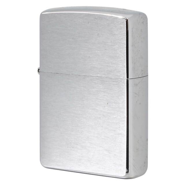 絶版/ヴィンテージ Zippo ジッポー 中古 2001年製造 No.200 ブラッシュドクローム  [B]使用感ありやや傷汚れあり