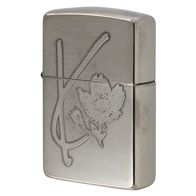絶版/ヴィンテージ Zippo ジッポー 中古 1993年製造 KENZO 薔薇 ケンゾー  [B]使用感ありやや傷汚れあり