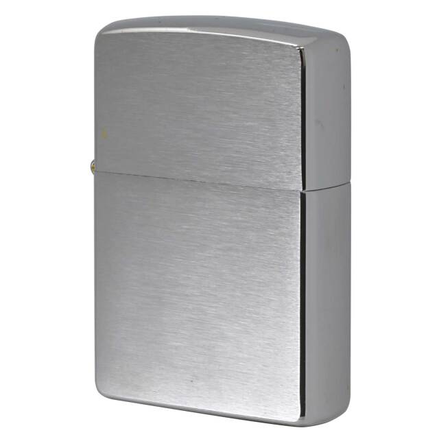 絶版/ヴィンテージ Zippo ジッポー 中古 2005年製造 ブラッシュドクローム Brushed Chrome No.200  [S]ほぼ新品同様