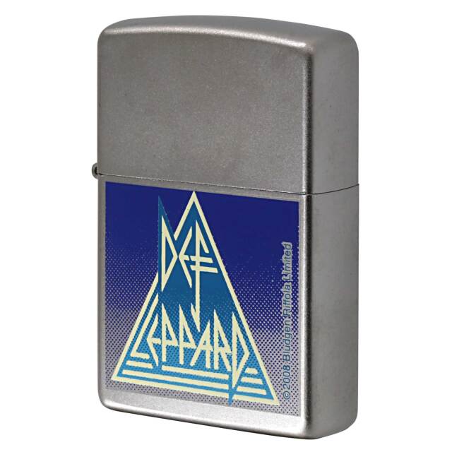 絶版/ヴィンテージ Zippo ジッポー 中古 2009年製造 Rock Express Def Leppard Satin Chrome 24566  [S]ほぼ新品同様