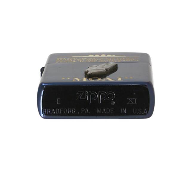 絶版/ヴィンテージ Zippo ジッポー 中古 1995年製造モアイ像 メタル