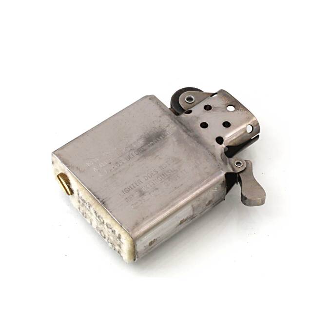 絶版/ヴィンテージ Zippo ジッポー 中古 1995年製造モアイ像 メタル