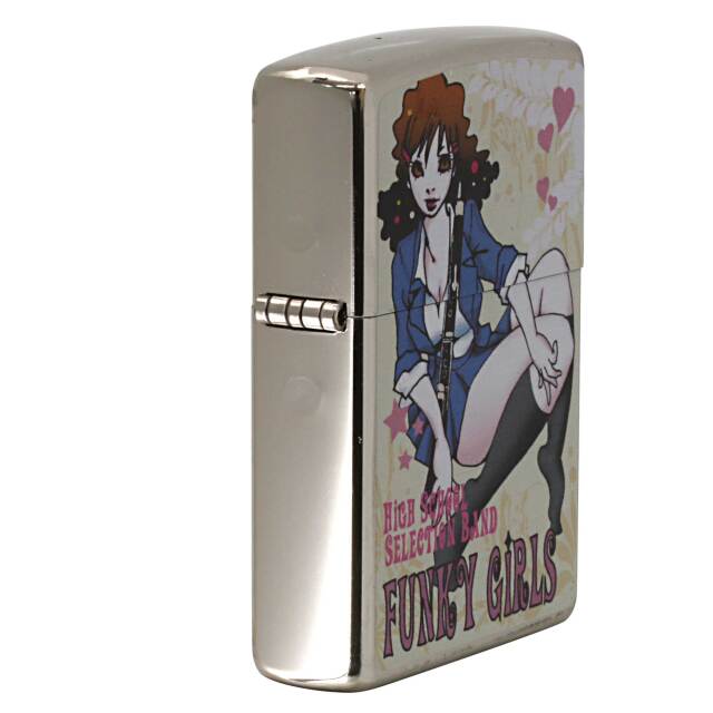 絶版/ヴィンテージ Zippo ジッポー 中古 2007年製造ファンキーガール