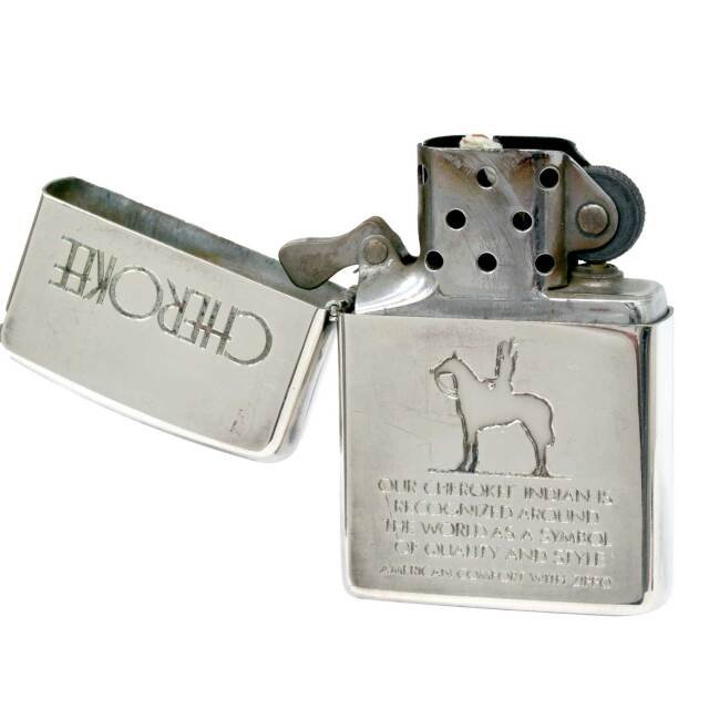 絶版/ヴィンテージ Zippo ジッポー 中古 1991年製造ZIPPO CHEROKEE [C 