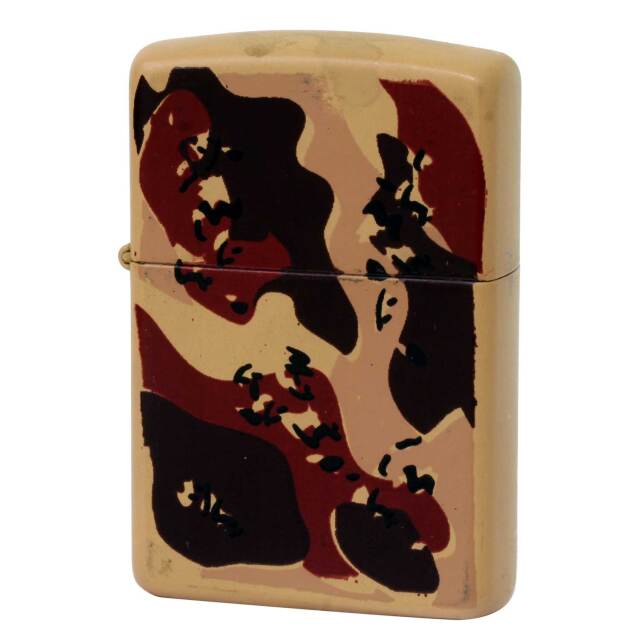 絶版/ヴィンテージ Zippo ジッポー 中古 1991年製造 Matte Camouflage マットカモフラージュ  [C]使用感あり傷汚れあり