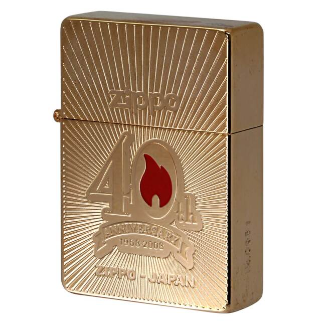 絶版/ヴィンテージ Zippo ジッポー 中古 2007年製造 1935レプリカ ZIPPO JAPAN 40th Anniversary 1932-2008 No.0931  [A]使用感少なく状態が良い