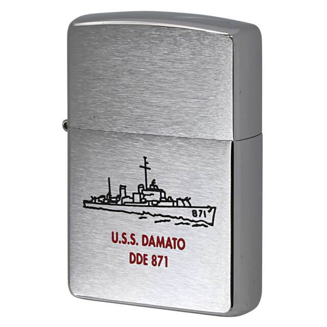 絶版/ヴィンテージ Zippo ジッポー 中古 2002年製造 ドナルドダック アメリカ海軍 U.S.S. DAMATO DDE 871  [S]ほぼ新品同様