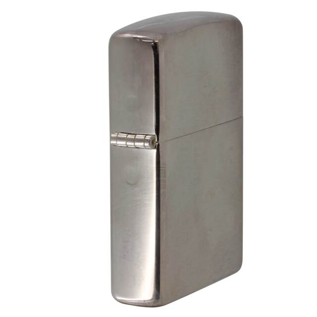 絶版/ヴィンテージ Zippo ジッポー 中古 2005年製造シルバー プレート