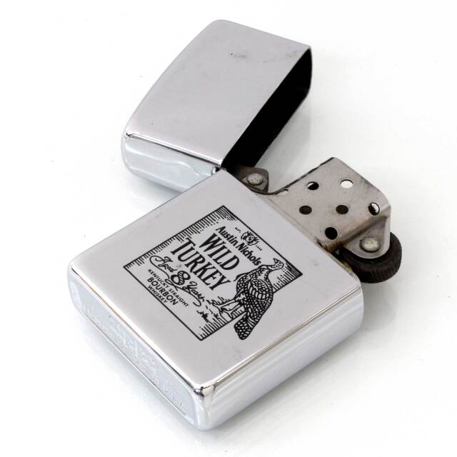 絶版/ヴィンテージ Zippo ジッポー 中古 2002年製造ワイルドターキー 8