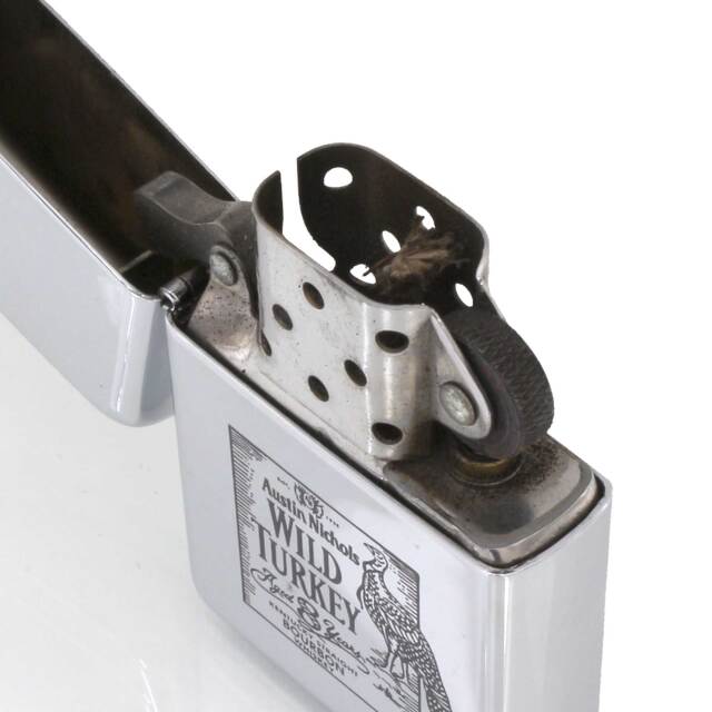 絶版/ヴィンテージ Zippo ジッポー 中古 2002年製造ワイルドターキー 8