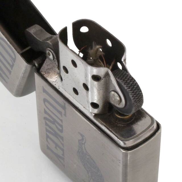 絶版/ヴィンテージ Zippo ジッポー 中古 2001年製造WILD TURKEY