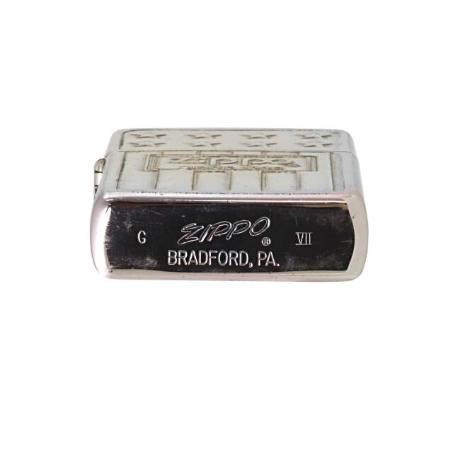 絶版/ヴィンテージ Zippo ジッポー 中古 1991年製造アメリカ国旗 ZIPPO