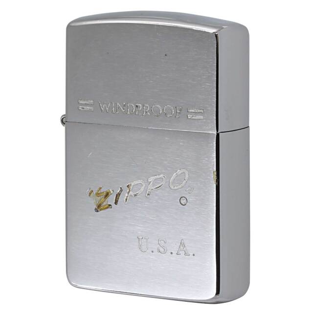 絶版/ヴィンテージ Zippo ジッポー 中古 1991年製造 ZIPPO LOGO USA  [C]使用感あり傷汚れあり