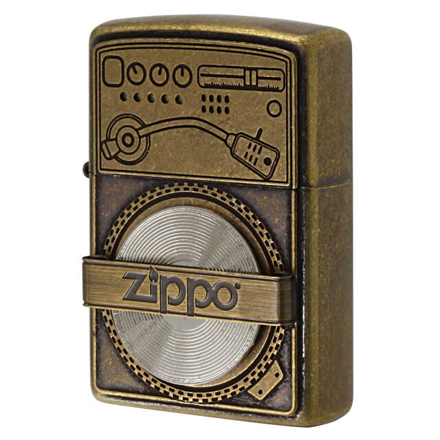 絶版/ヴィンテージ Zippo ジッポー 中古 2022年製造 レコード 2UDB-RECORD  [N]未使用・新品