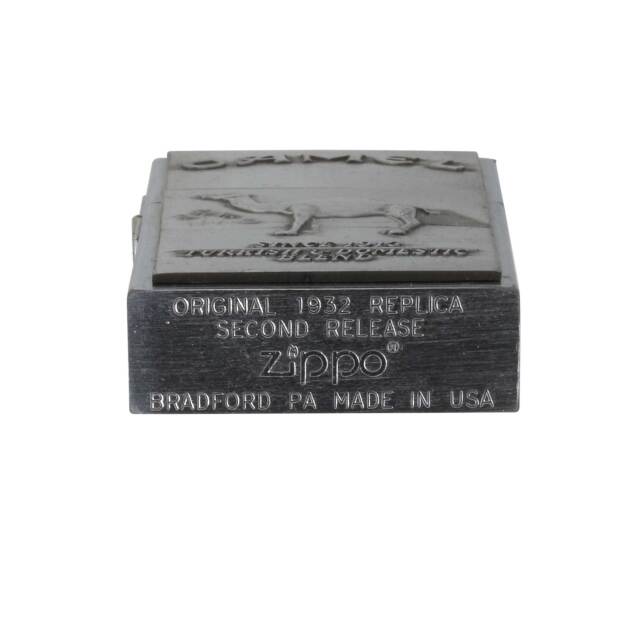 zi 102　キャメル　未使用　ジッポー Zippo ジッポー 網目模様 両面加工 つむぎ ゴールド Tsumugi
