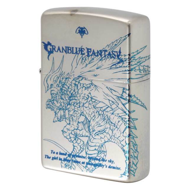 絶版/ヴィンテージ Zippo ジッポー 中古 2016年製造 グランブルーファンタジー GRANDBLUE FANTASY バハムート  [A]使用感少なく状態が良い