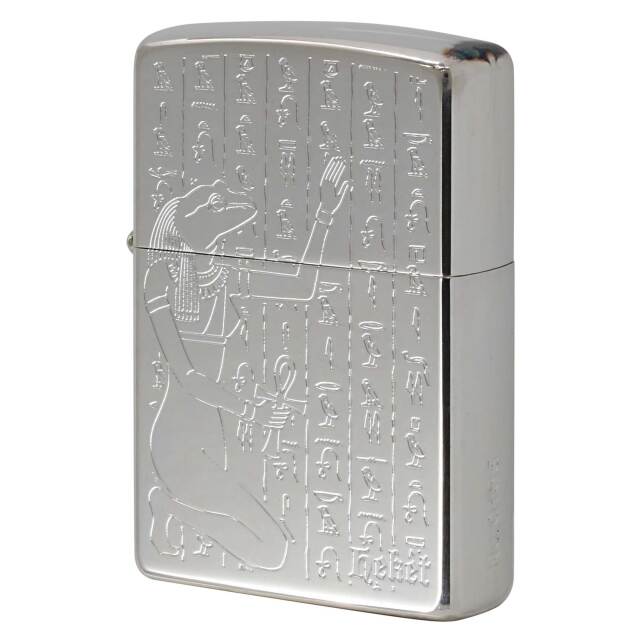 絶版/ヴィンテージ Zippo ジッポー 中古 2007年製造 エジプト神話 女神ヘケト No.0165  [S]ほぼ新品同様