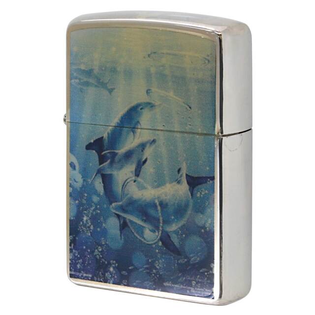 zippo ラッセン 限定品　イルカ　dolphin 絶版/ヴィンテージ Zippo ジッポー 中古 2006年製造限定505個 LASSEN