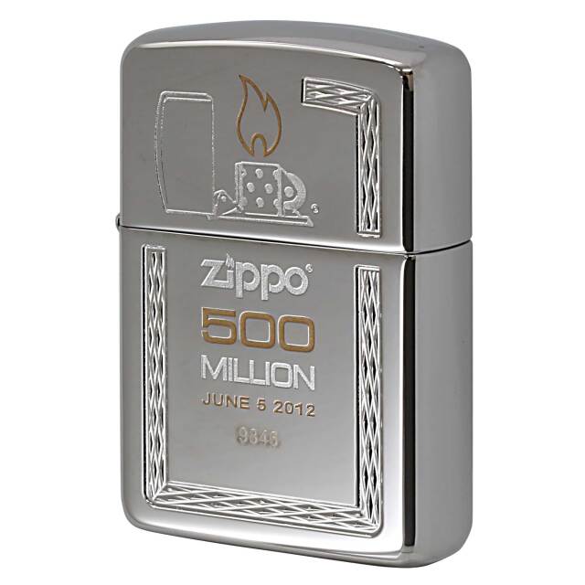 絶版/ヴィンテージ Zippo ジッポー 中古 2012年製造 限定10,000個 500 Million 5億個達成記念限定 限定版  [S]ほぼ新品同様