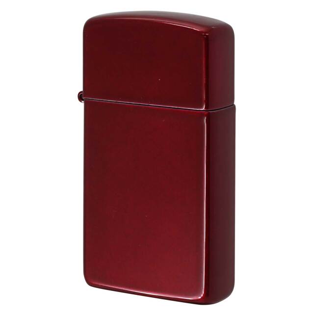 絶版/ヴィンテージ Zippo ジッポー 中古 2008年製造 スリム キャンディーアップルレッド Candy Apple Red 24319  [S]ほぼ新品同様