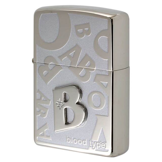 絶版/ヴィンテージ Zippo ジッポー 中古 2006年製造 血液型 B型 blood type B  [S]ほぼ新品同様