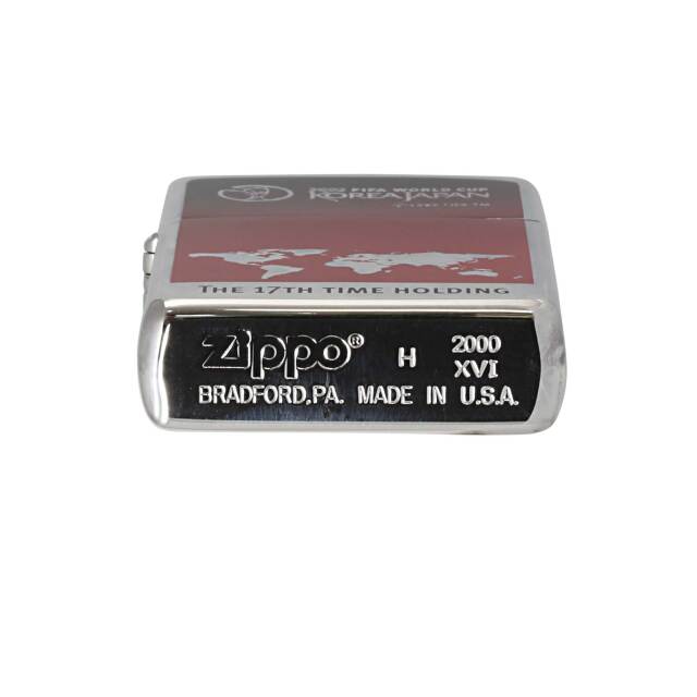 絶版/ヴィンテージ Zippo ジッポー 中古 2000年製造2002 FIFA