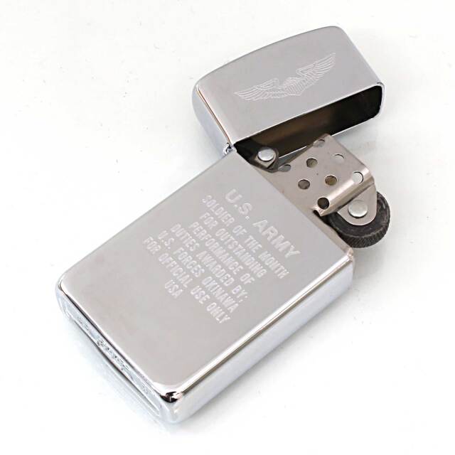 絶版/ヴィンテージ Zippo ジッポー 中古 2005年製造スリム 沖縄
