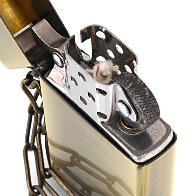 絶版/ヴィンテージ Zippo ジッポー 中古 2003年製造ブラス スリム