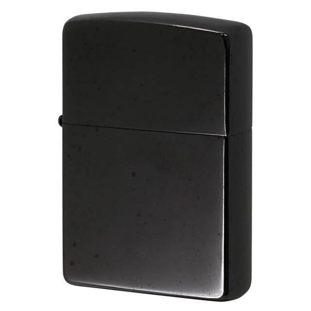 絶版/ヴィンテージ Zippo ジッポー 中古 2005年製造 ブラックメッキ プレーン 無地  [B]使用感ありやや傷汚れあり