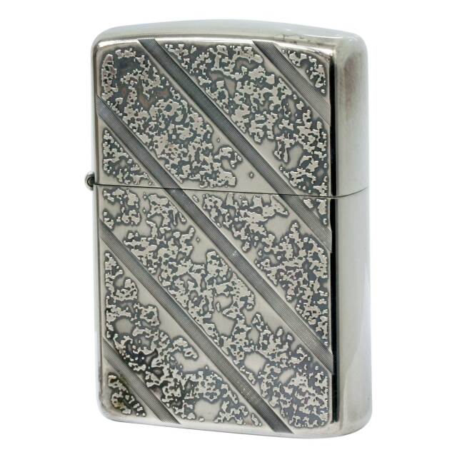 絶版/ヴィンテージ Zippo ジッポー 中古 1989年製造 DIAGONAL LINE Etching  [C]使用感あり傷汚れあり