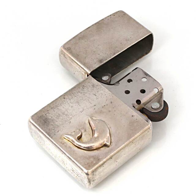 絶版/ヴィンテージ Zippo ジッポー 中古 1999年製造DOLPHIN イルカ