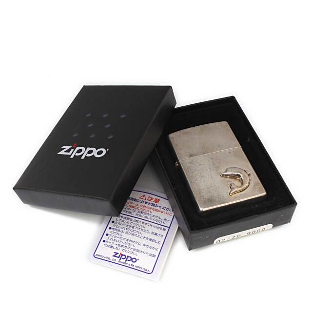 絶版/ヴィンテージ Zippo ジッポー 中古 1999年製造DOLPHIN イルカ