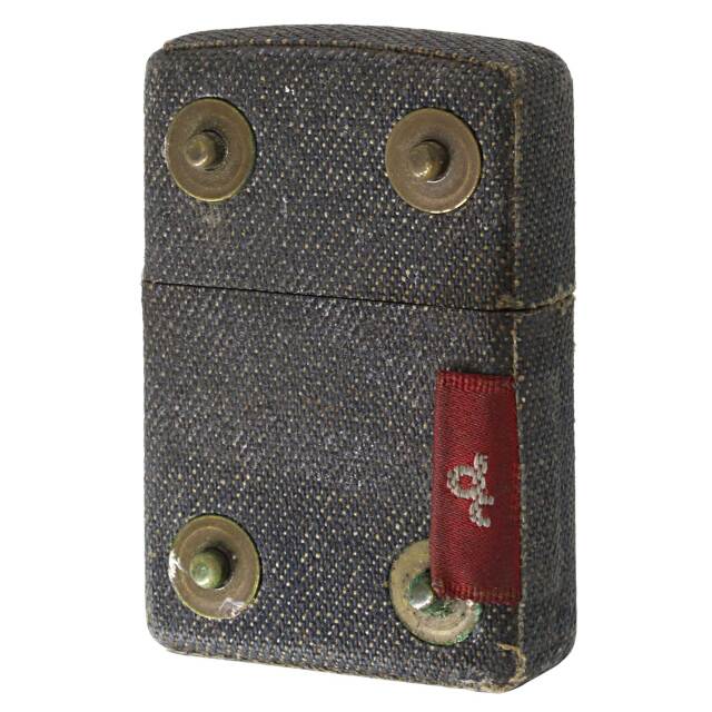 絶版/ヴィンテージ Zippo ジッポー 中古 2002年製造 Downtown Design Studio デニム・リベット  [C]使用感あり傷汚れあり