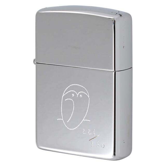 絶版/ヴィンテージ Zippo ジッポー 中古 1994年製造 ZIPPO Paul Smith ポール・スミス フクロウ シリアル番号 No.226  [A]使用感少なく状態が良い