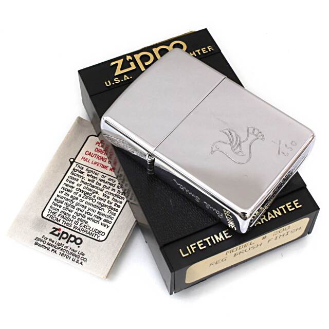 1995年作　激レア一点物　マークコスタビ　作品名　破壊 絶版/ヴィンテージ Zippo ジッポー 中古 1992年製造ZIPPO Paul
