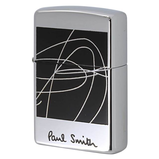 絶版/ヴィンテージ Zippo ジッポー 中古 1996年製造 ZIPPO Paul Smith ポール・スミス 線画アート1  [S]ほぼ新品同様